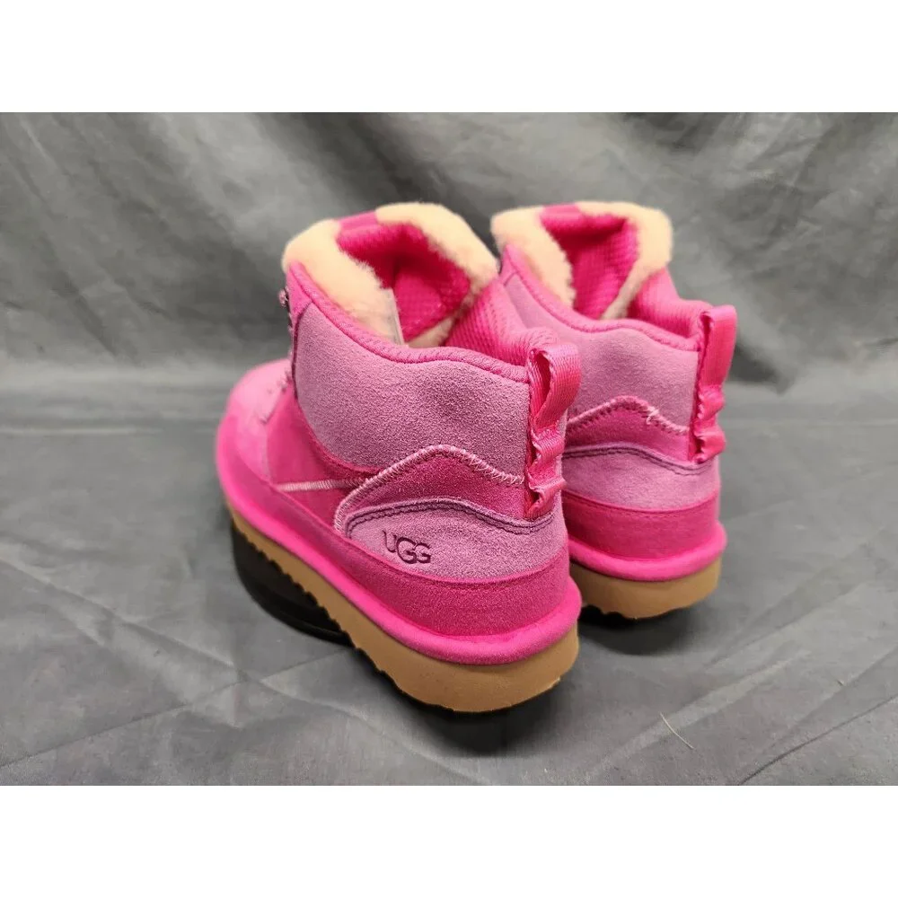 UGG Australia Girls Highland Hi Heritage Boots Suede Pink Size 5 NEW NO BOX! - Picture 6 of 11